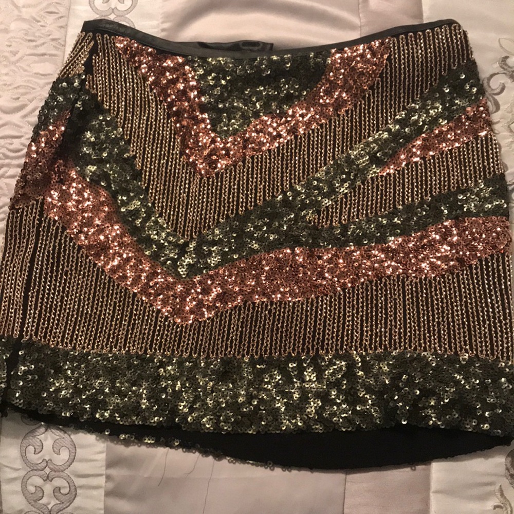 Sequin Mini Skirt
